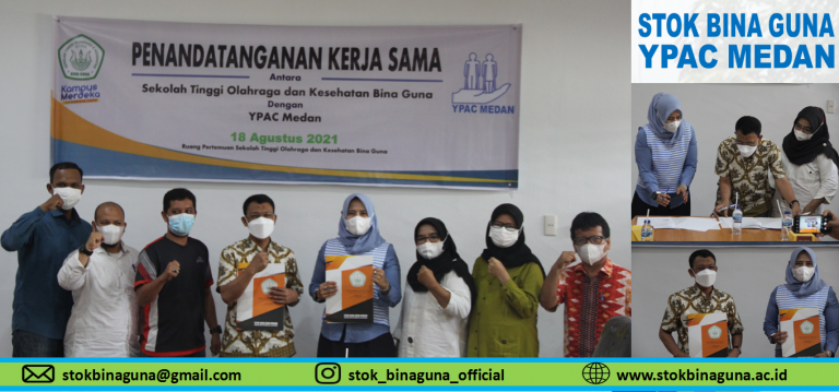 Penandatanganan Kerja Sama Antara Sekolah Tinggi Olahraga dan Kesehatan Bina Guna dengan Yayasan Pembinaan Anak Cacat (YPAC) Kota Medan