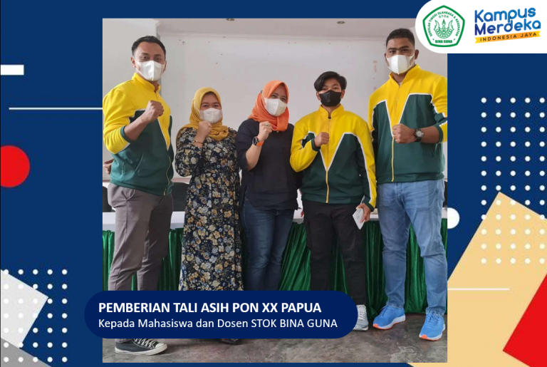 Sekolah Tinggi Olahraga dan Kesehatan Bina Guna Serahkan Tali Asih Kepada Mahasiswa Menuju PON XX Papua