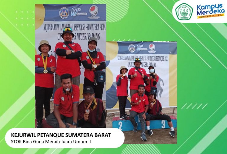 STOK Bina Guna Memperoleh Juara Umum II Pada Kejurwil Petanque Sumatera Utara