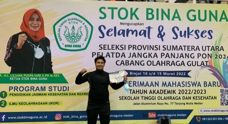 Prestasi Membanggakan Datang dari Mahasiswa STOK Bina Guna Juara Seleksi Pelatda PON 2024