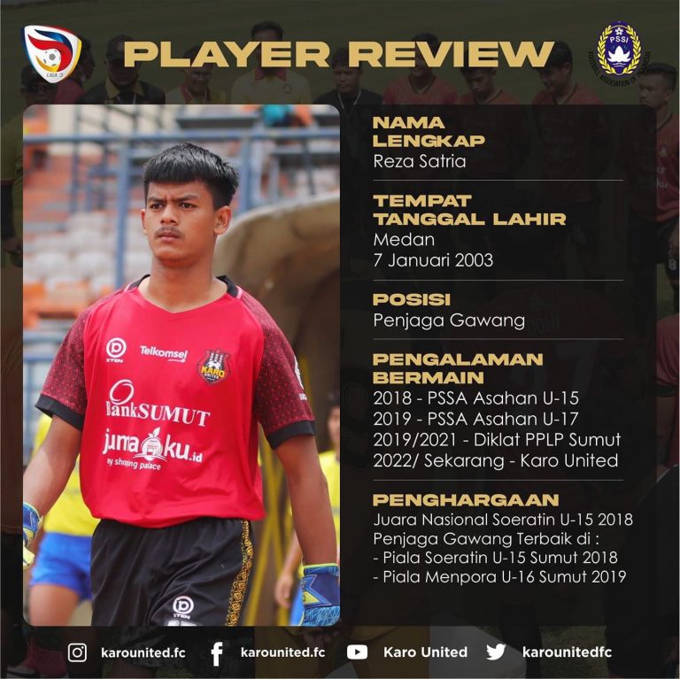 Reza Satria, Mahasiswa PJKR STOK Bina Guna Bawa Karo United Lolos Promosi ke Liga 2 Nasional